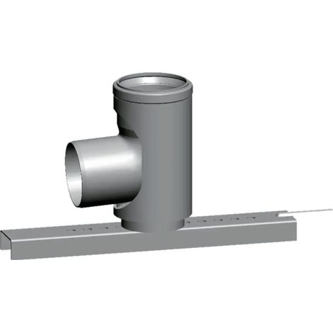 Wolf Curva di supporto a parete singola DN80, 87 gradi, con guida di appoggio, 2651513