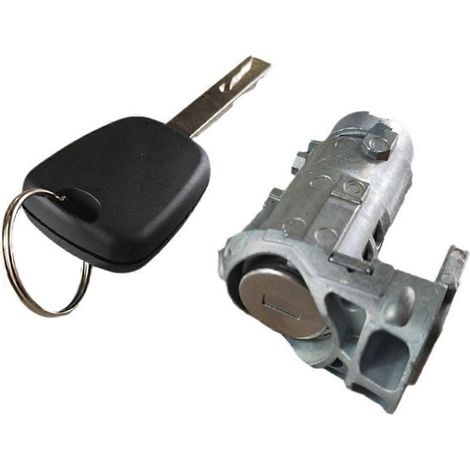 Cylindre de serrure de porte avant gauche avec clé 7701209836 pour Fluence, Kangoo, Master III et Trafic III. (1/4)