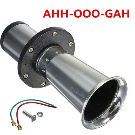 Klaxon Air Corne Avertisseur Pneumatique 12V 110dB Rétro AHH-OOO-GAH Camion Auto (1/4)