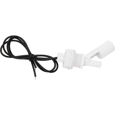 2 Stück Wasserstandssensor-Schalter, seitlich montiert, weißer PP-Kunststoff-Schwimmerschalter, 16 mm, DC 0–110 V (1/5)