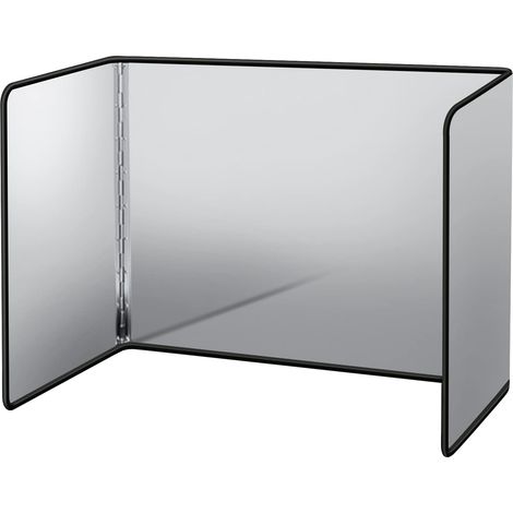 Stainless Steel Foldable Kitchen Splash Guard, Anti-Splash Screen, Cooking Baffle Plate, Easy to Clean Kitchen Utensils, M (1/5)
