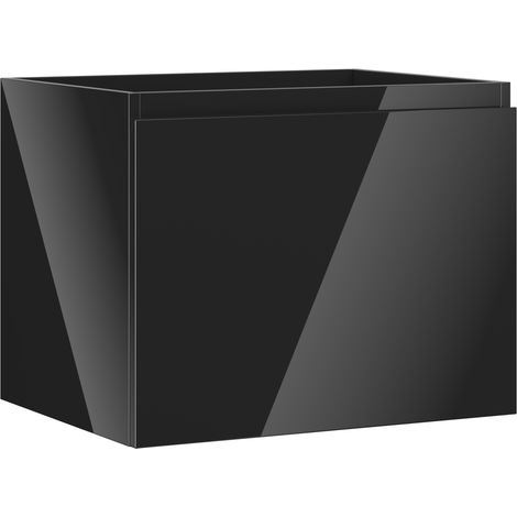 Mexen Orio mobiletto del bagno sottolavabo 60 cm, 1 cassetto, nero lucido - 91A10-06047-1-BF70 (1/5)
