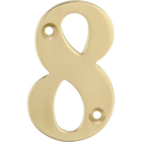Numéro 8 laiton 10cm am