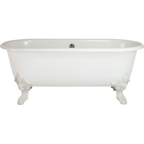 Baignoire Ilot 175 x 80 JACOB DELAFON Cléo 1889 ovale & fonte + pieds (1/5)