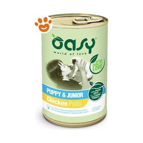 Oasy Dog Lifestage Puppy Junior Pollo - Oasy Dog Lifestage Puppy Junior Pollo - Lattina Da 400 Gr