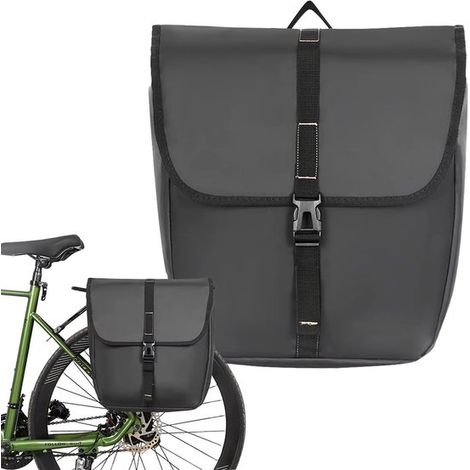 Borsa singola per bicicletta, materiale idrorepellente, 20 l, borse per bicicletta grigie (1/5)