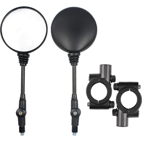 Motorcycle rearview mirror modification: folding rearview mirror with 22mm mounting bracket for round rearview mirror. (1/5)