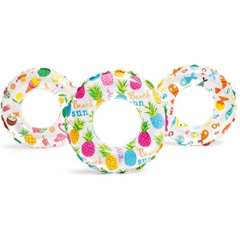 Bouée gonflable pour enfants, couleurs assorties, en PVC gonflable. (1/5)