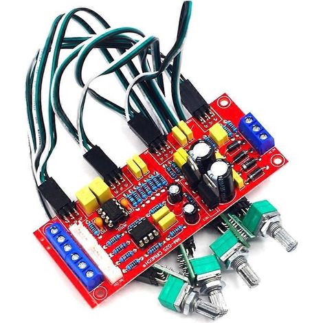 Module audio NE5532 performant pour carte de contrôle des aigus, médiums et graves (1/4)