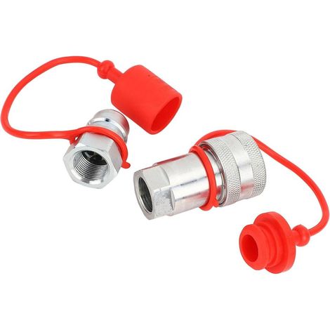 Raccord rapide hydraulique 3/4”, acier trempé, ISO5675, raccord rapide, hydraulique.