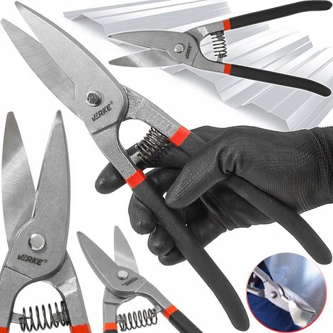 HANDSCHERE ZUM SCHNEIDEN VON BLECH, GERADE, 30 CM, STARK UND SOLID