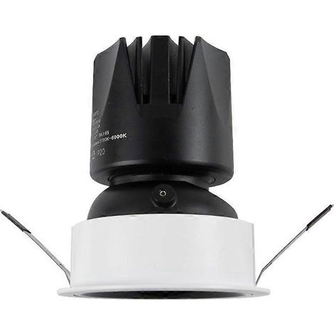 Spot LED WiFi Matter 12 W anti-éblouissement, plafonnier à intensité variable, angle d'inclinaison réglable à 36°, commande vocale (1/5)