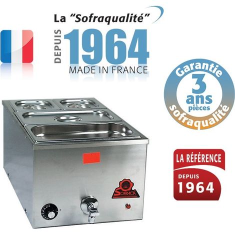 Bain-marie GN 1/1 avec robinet de vidange - long. 320 mm - Sofraca (1/3)