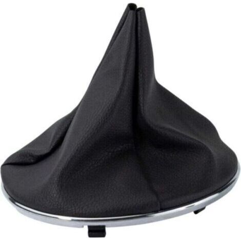 Cuffia del cambio per Fiat 500 500C 2007-2015 55344016 50293173 50295075 50295325 Pomello del cambio in pelle nera e cromo