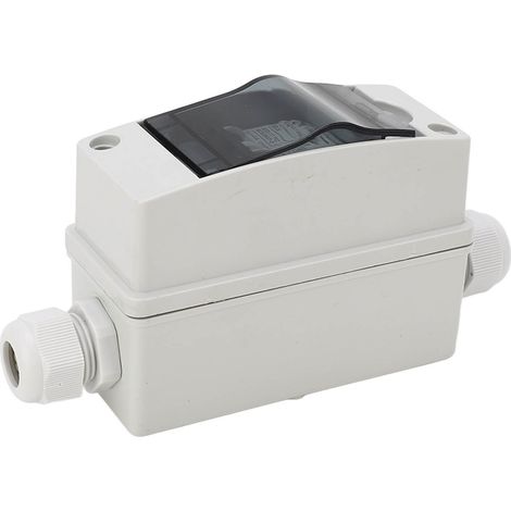DC 2P 6A IP65 wasserdichter Leistungsschalter, Solar-Photovoltaik-Trennschalter, 90-400V AC / 12-400V DC, Stromkreisschutz, für den Außenbereich. (1/5)
