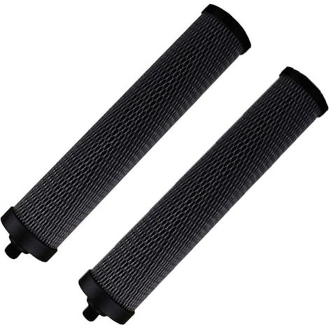 2 Pack, 10 Inch Lockable Activated Carbon Purifier Filter Kit Activated Carbon Rod Coconut Shell Carbon Walnut Shell Carbon Suitable Filter Accessories (1/4)
