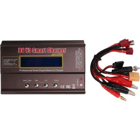 Chargeur intelligent multifonction 80W, sécurité maximale et large compatibilité pour batteries Li-ion, LiPo et Pb - Modèle B6 V3 (1/5)