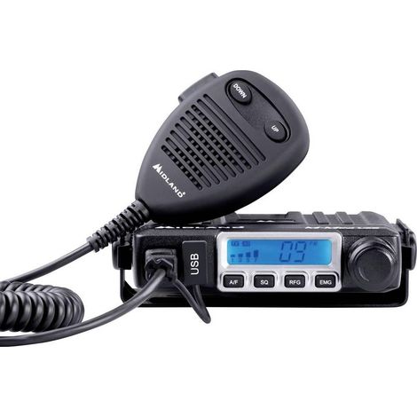 Radio CB Midland M-Mini USB 4W 40 canales AM FM (1/3)