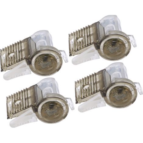 Connecteur rapide de fil étanche IP68, 1 entrée 2 sorties, Transparent, sans coupure, CDF R3 400V 32A, 4 pièces (1/5)