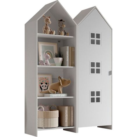 Pack - Étagère Enfant & Armoire "Casami Bruges" 171cm Blanc (1/3)
