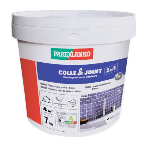Colle-Joint 2en1 PAREXLANKO - Blanc - 7kg - 03136