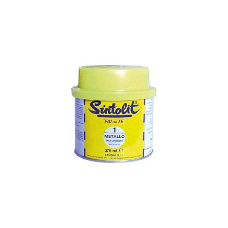SINTOLIT FAI DA TE STUCCO PER METALLO IN BARATTOLO ML.375- - ml.375 grigio - 2 pezzi SINTOLIT
