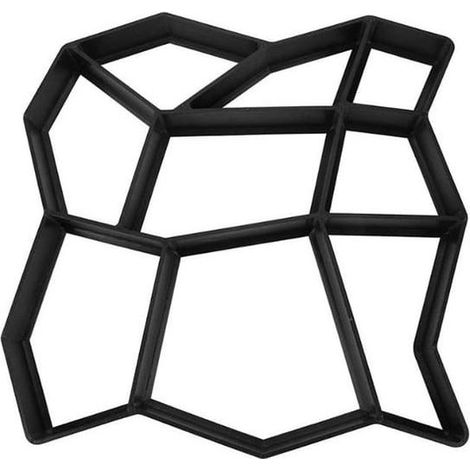 Lot de moules pour pavés 36 x 36 x 3,6 cm – Création de dalles et pierres décoratives en béton (1/5)