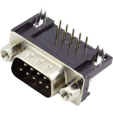 TRU COMPONENTS  TC-6648084 D-SUB Stiftleiste 90 ° Polzahl: 9 Print 1 St.