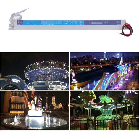 Alimentation LED à découpage 180-250 V CA, 30 W, ultra-mince, pour caisson lumineux intérieur, tension constante 12 V (1/5)