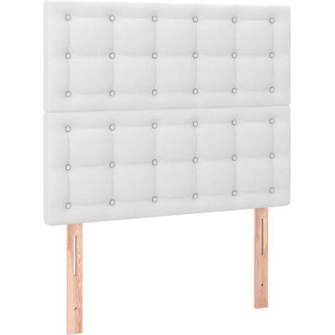Maison Exclusive - Giroletto a Molle con Materasso Bianco 120x190 cm in Similpelle (1/5)
