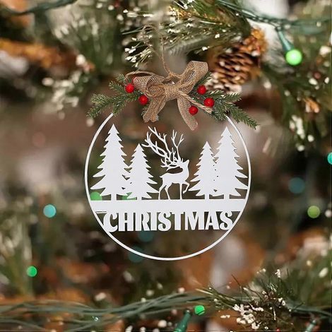 AURA 2 generische Weihnachtsornamente, für Bäume, wiederverwendbare Weihnachtsdekoration, multifunktionaler Weihnachtsschmuck, für Weihnachten, (03) (1/5)
