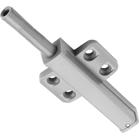 Silent door stop with integrated shock absorber, metal (grey) (1/5)