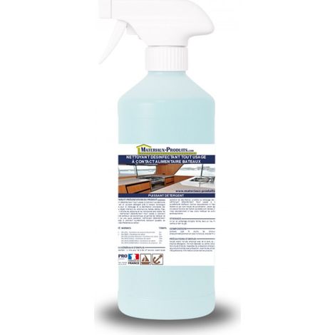 Nettoyant désinfectant tout usage à contact alimentaire bateaux - 500 ml Bleu clair - MATPRO (1/3)