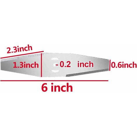 Remplacement des Têtes de Lame de Coupe-Herbe Tondeuse à Gazon Lames de Débroussailleuse Têtes de Lame De Désherbant(Blade x 4) (1/4)