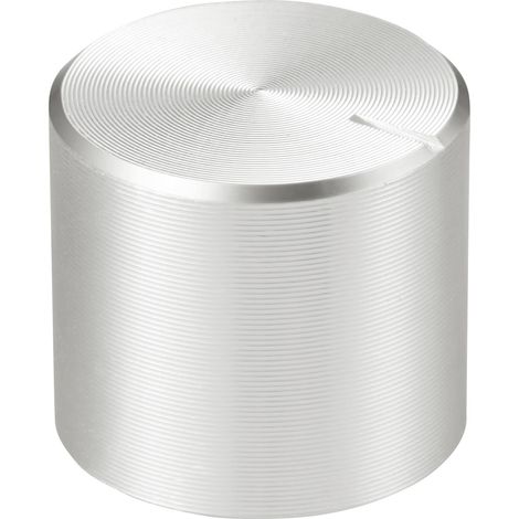 TRU COMPONENTS TC-11613860 Tête de bouton rotatif avec marquage argent (Ø x H) 15 mm x 13 mm alumini (1/4)