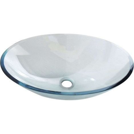 Sapho Beauty - Lavabo da appoggio, 520x375 mm, vetro trasparente 2501-12 (1/2)