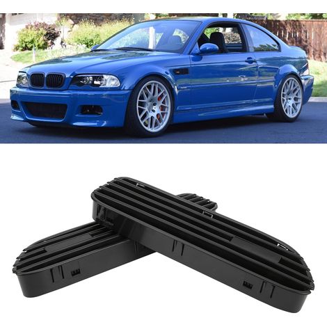 Ouïes d'aération latérales d'aile compatibles avec BMW E46 M3 et E90 M3, noir mat (1/5)