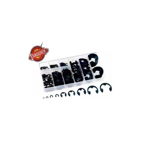 Set anelli elastici Seeger a montaggio radiale per alberi 300 pezzi