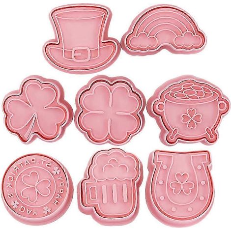 Accessoires de pâtisserie : 16 moules à biscuits en forme de trèfle pour la création de cadeaux et de pâtisseries maison (6,1 x 3,3 cm).