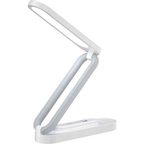 Lampe de lecture sans fil rechargeable, pliable et portable, luminosité réglable sur 3 niveaux, blanche, lampe de bureau (1/4)