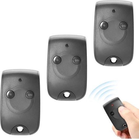 Torfernbedienung kompatibel mit 1841026, 433,42 MHz NS 2-Kanal-Fernbedienung mit Fernbedienung für Tor, Garagentor und 2 Motoren (3er-Pack) (1/4)