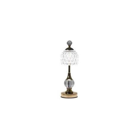 Kabellose Kristall-Tischleuchte – 3 Farben – Vintage-LED-Tischleuchte – Kabellose LED-Tischleuchte – Kabellose Tischleuchte – Batteriebetriebene Tischleuchte – Dimmbar [Energieklasse – Crezuo]