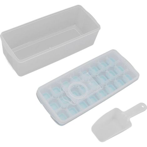 Eiswürfelform mit 24 Fächern, leicht zu entnehmen, blaue Farbe (1/5)