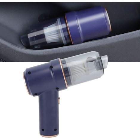 (Vidéo disponible) Petit aspirateur de voiture sans fil, idéal pour nettoyer les voitures, les maisons et les bureaux (livré avec batterie intégrée), sans base de chargement (Référence : F117-CD) (1/5)