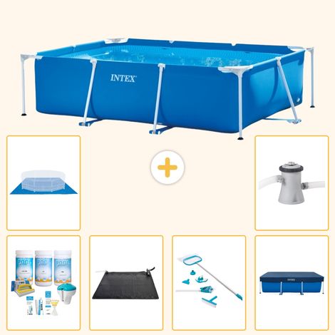 Intex Piscine Tubulaire Rectangulaire - 220x150x60 cm - 7-pièces S20002 (1/5)