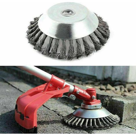 TESTINA SPAZZOLA DECESPUGLIATORE TAGLIAERBA PULIZIA PAVIMENTI 150 MM