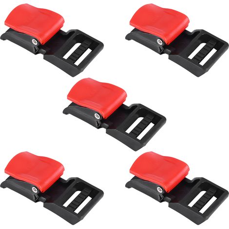 5 pièces clips de casque moto boucle sangle mentonnière déverrouillage rapide (1/5)