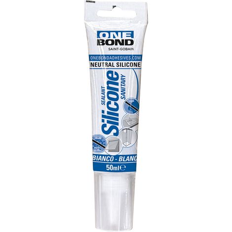 'SILICONE NEUTRO ''SANITARY'' tubetto - ml 50 bianco ' tubetto - ml 50 bianco