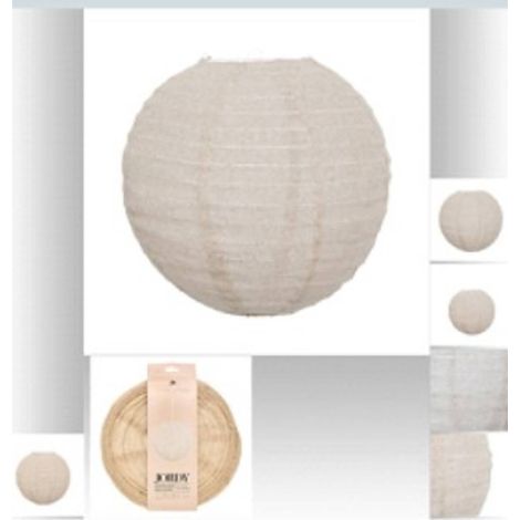 Lanterna a sfera jordy in lino, diametro 43 cm, beige - Atmosphera créateur d'intérieur (1/4)