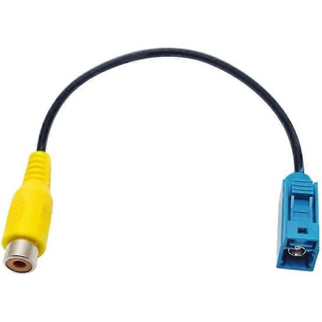 Adaptador de estacionamiento RCA para conexión de video de cámara AV-IN de marcha atrás Fakra (1/5)